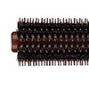 Image 3: Natural Boar Bristle Round Comb Hair Brush with Natural Wood Handle