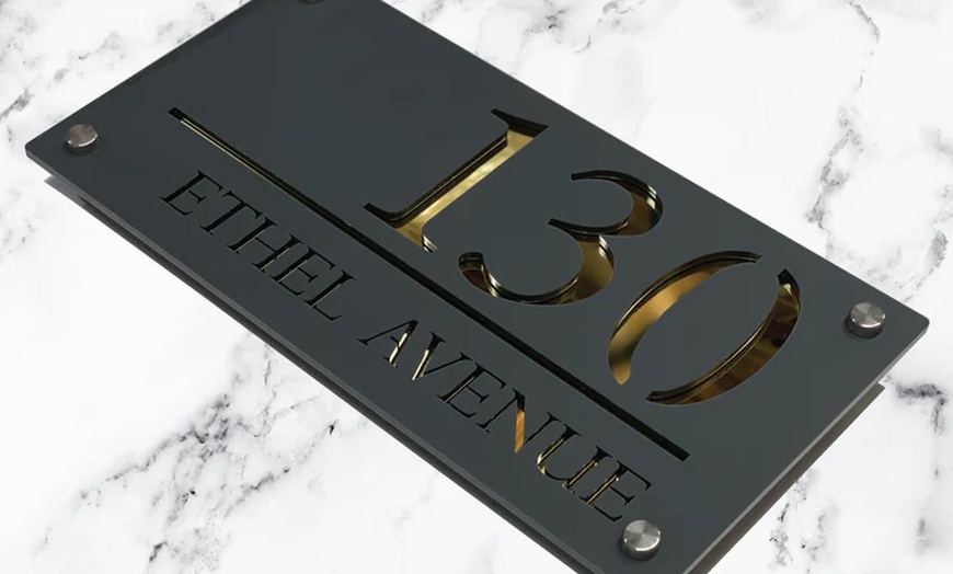 Image 2: Premium Laser‑Cut House Signs for Elegant, Personalised Style