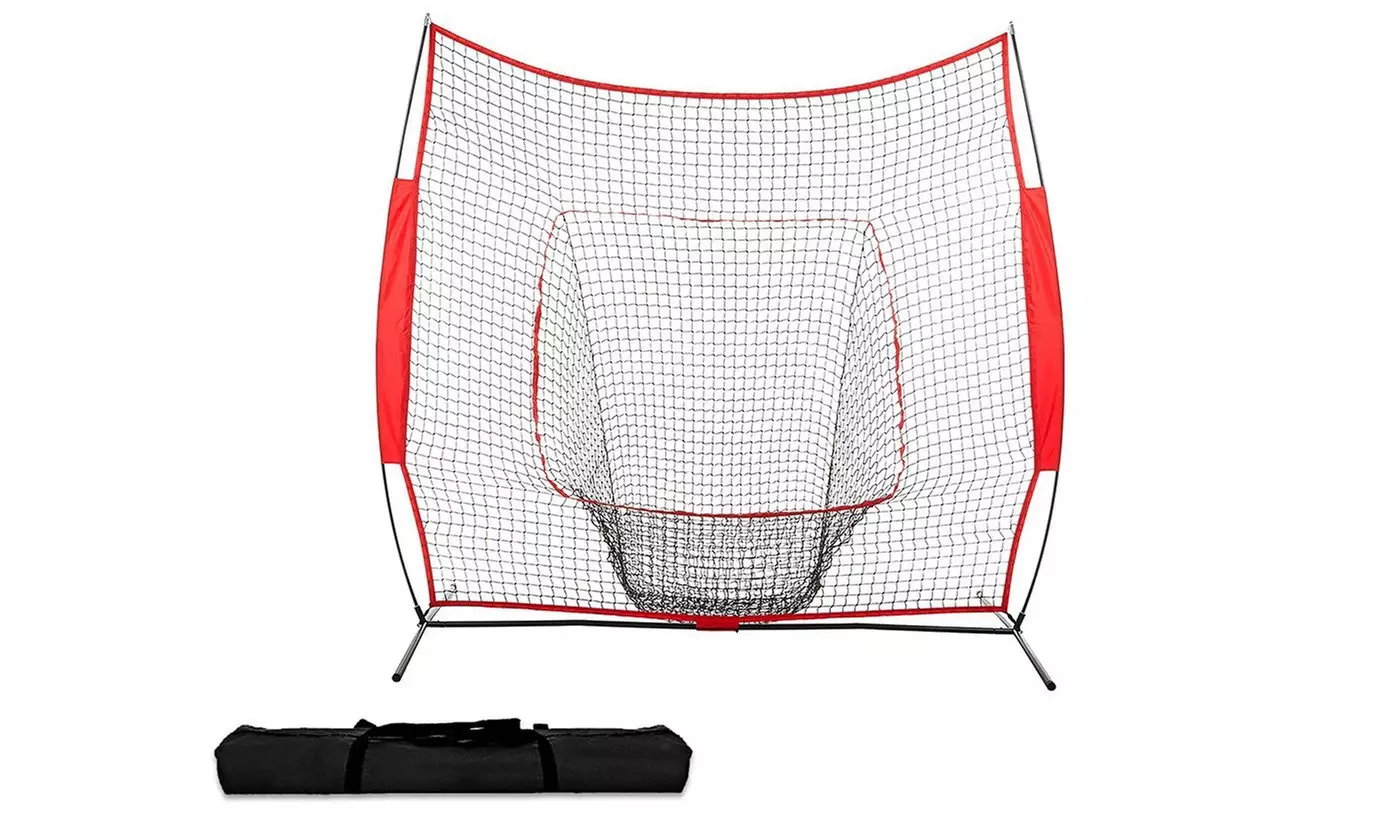 iMounTEK 7'x7' Baseball Softball Practice Net for Hitting Pitching Training