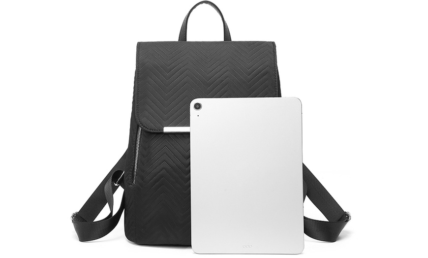 Image 15: MISS LULU Women's Fashion Lightweight Elegant Daily Backpack