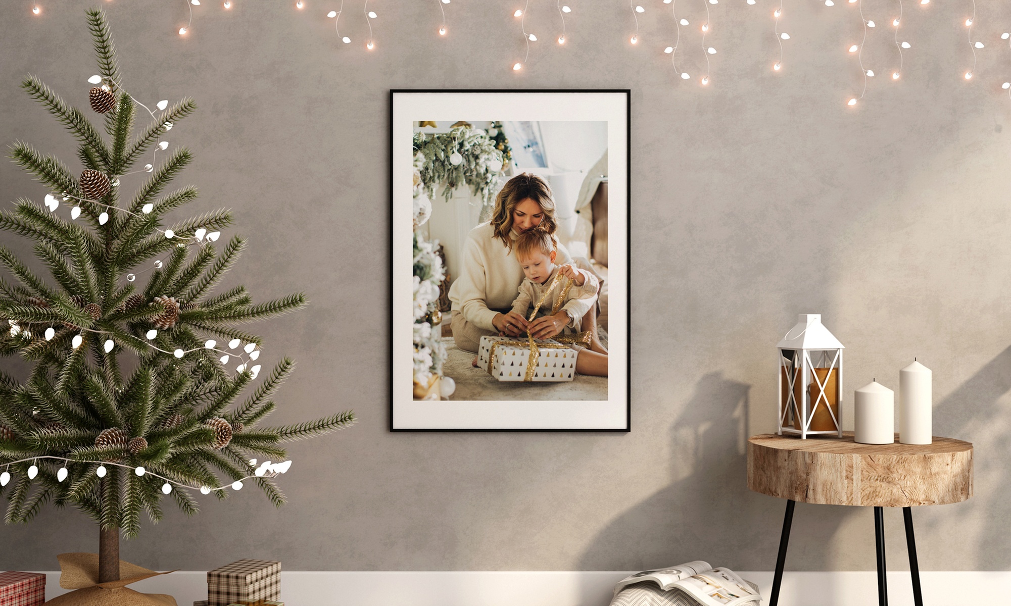 Photo encadrée personnalisable sur le site Hello Deco