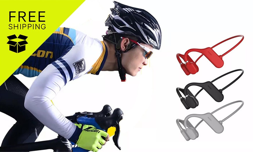 Image 1: Wireless Sport Bluetooth Air Bone Conduction Headphone