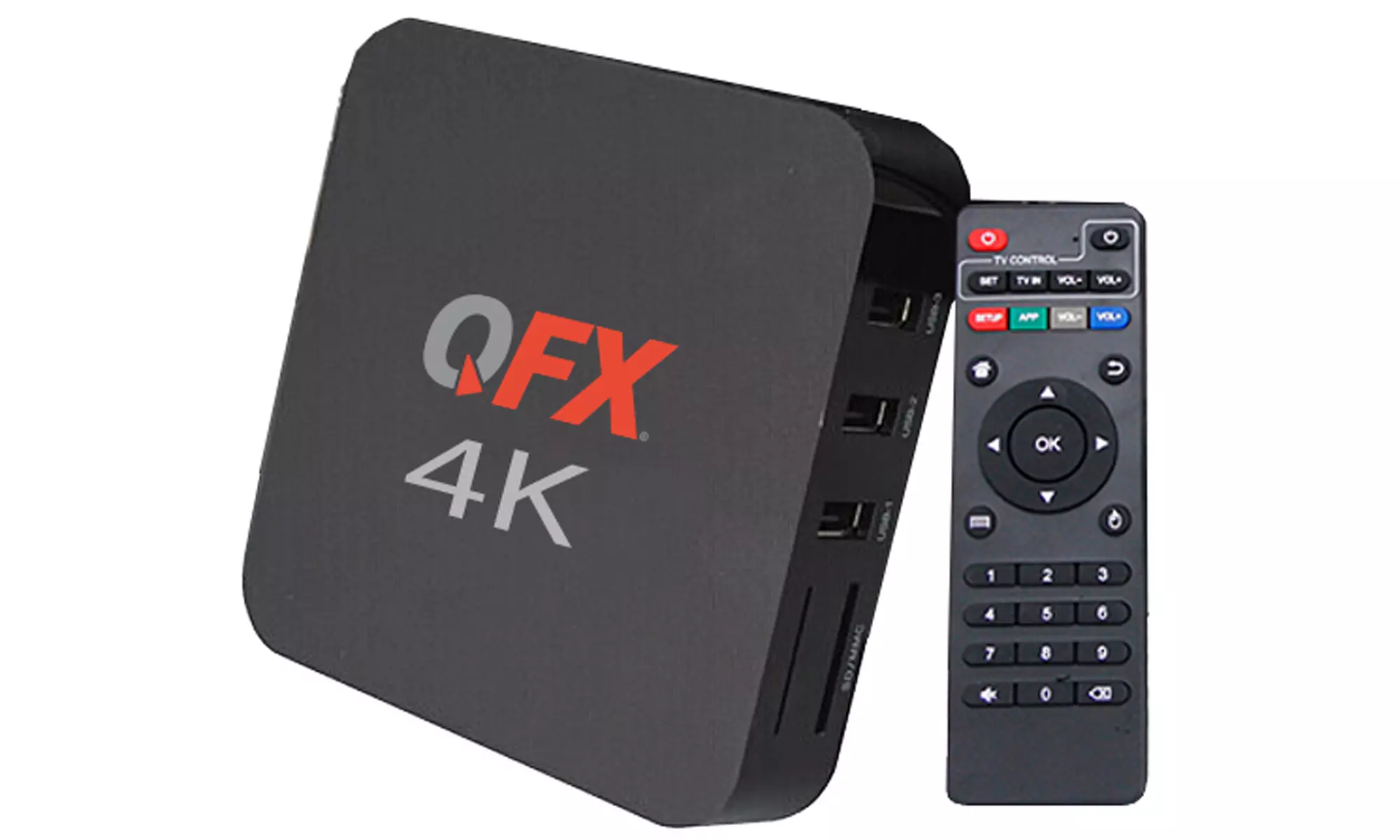 QFX Kodi Box 4K Ultra HD Android Streaming Media Player with HD Antenna - Primary Image
