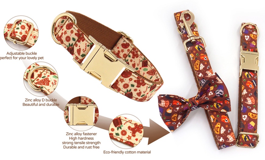 Image 7: Personalisierbares Haustier-Halsband im Halloween-Design