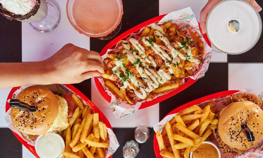 Image 4: Burger-Fries Combo with Drinks at Karens Diner