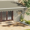 Image 2: Large Coverage Retractable Outdoor Door Awning