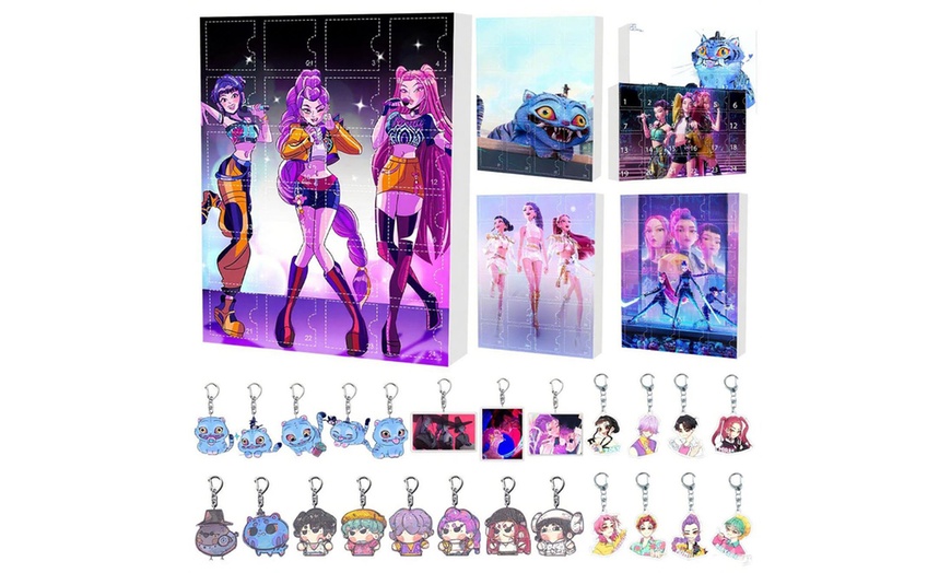 Image 1: KPop Demon Hunters Inspired Keychain Advent Calendar