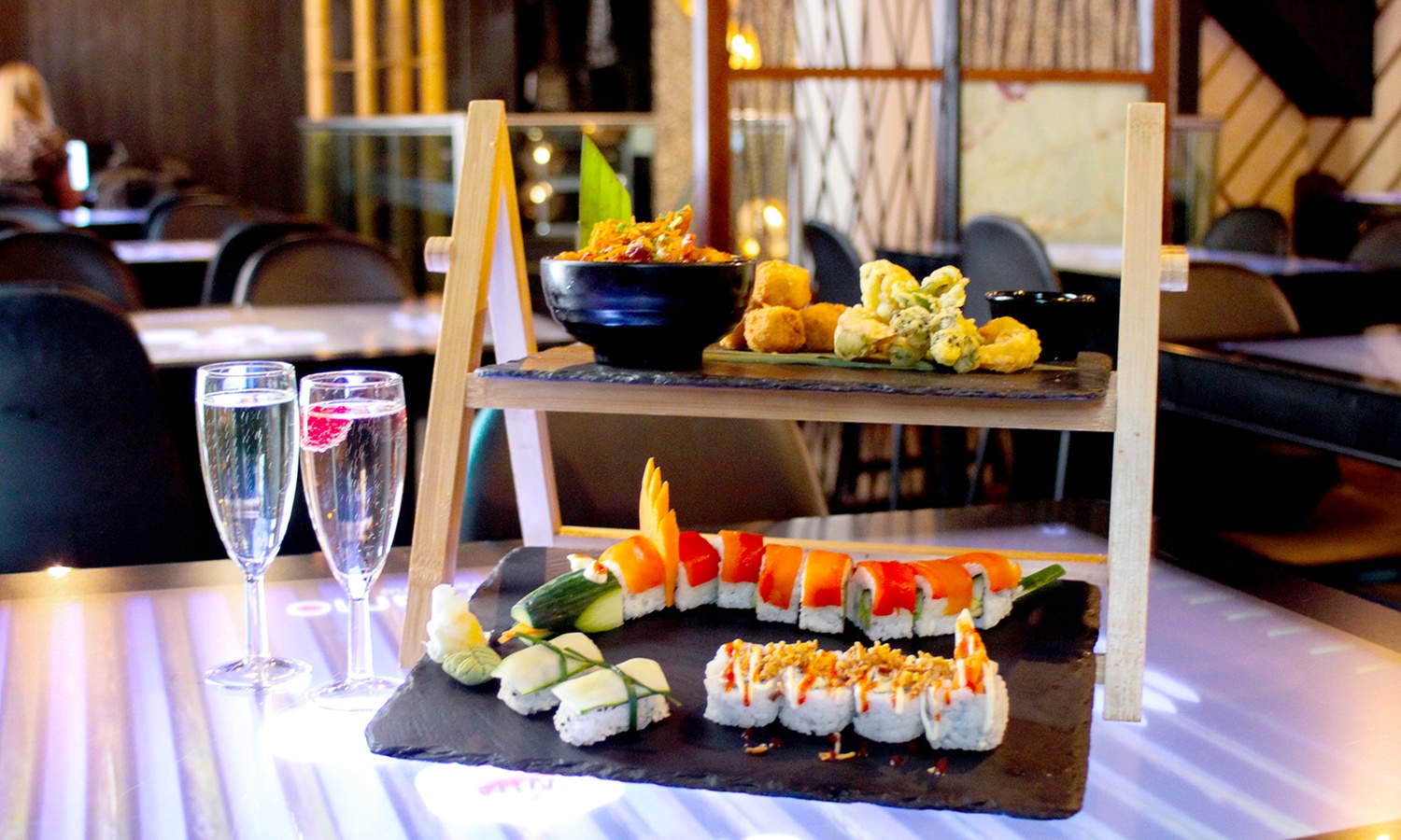 Price Drop- Act Fast! - Sushi & Asain Tapas Afternoon Tea with Fizz!