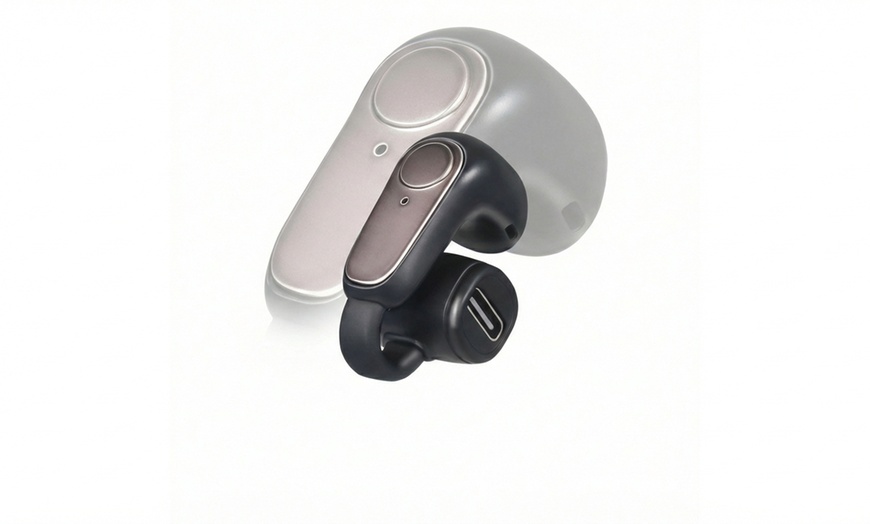 Image 5: Clip-on Noise-Canceling Wireless Bluetooth Earbuds