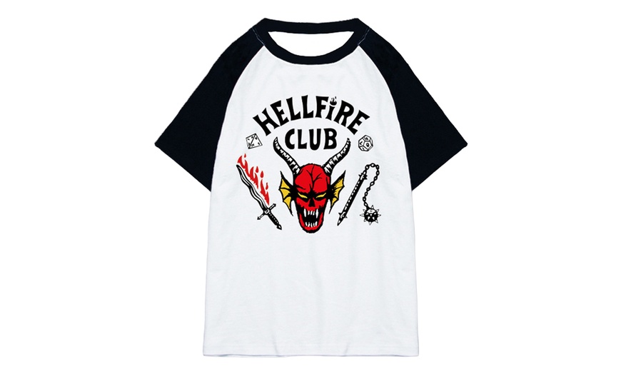 Image 3: Stranger Things Hellfire Club Inspired Cotton T-Shirt 