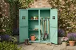 Outsunny Wooden Garden Storage Shed – Fir Wood Outdoor Tool Cabinet with Shelves - Image 2