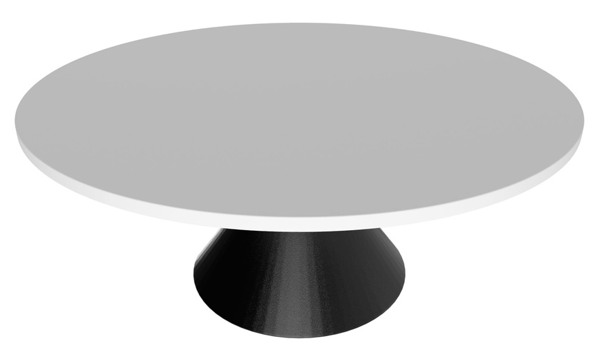 Image 14: Tavolo rotondo con base a doppio cono