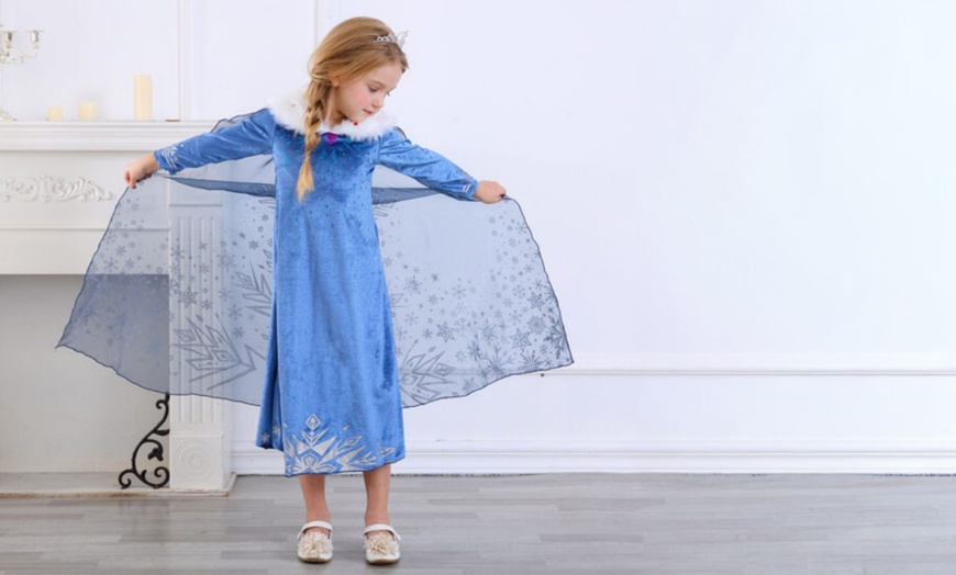Image 4: Kids' Snow Princess Dress and Cape Set