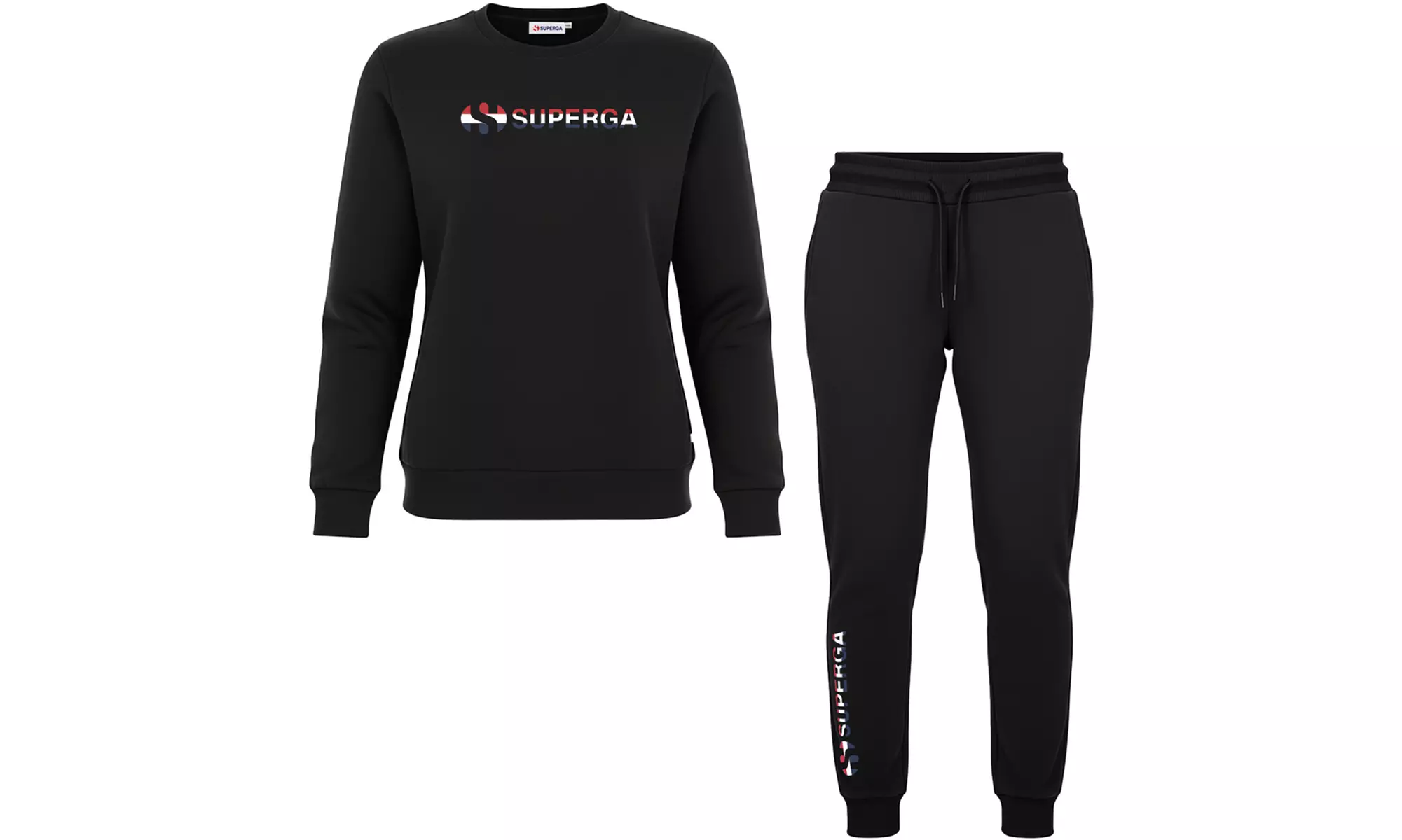 Tuta da donna in cotone felpato Superga