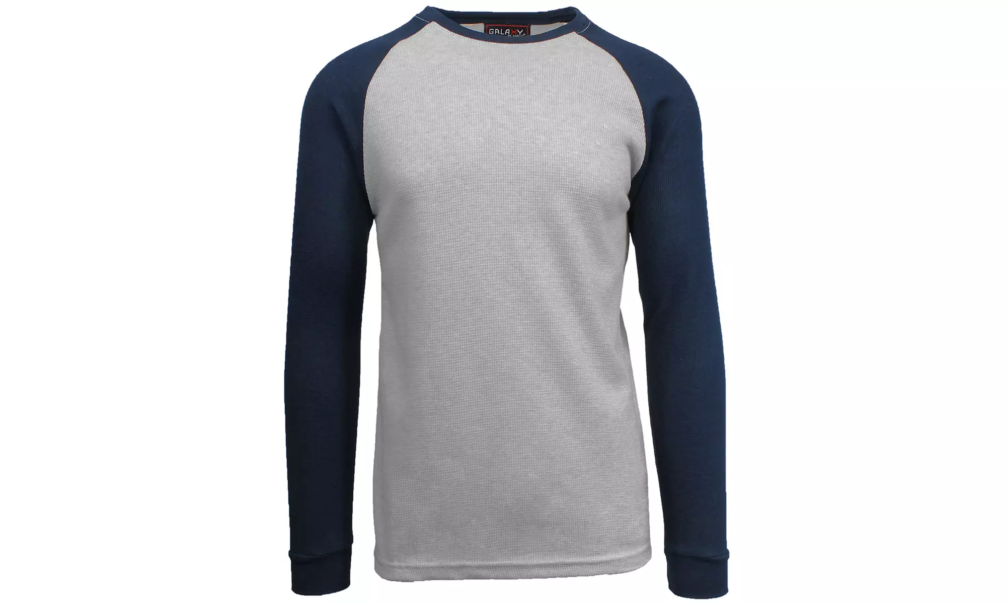 Galaxy By Harvic Men's Waffle-Knit Thermal Raglan Shirt (S-5XL)