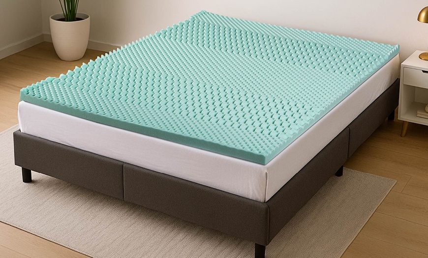 Image 1: Topper in memory foam a 5 zone