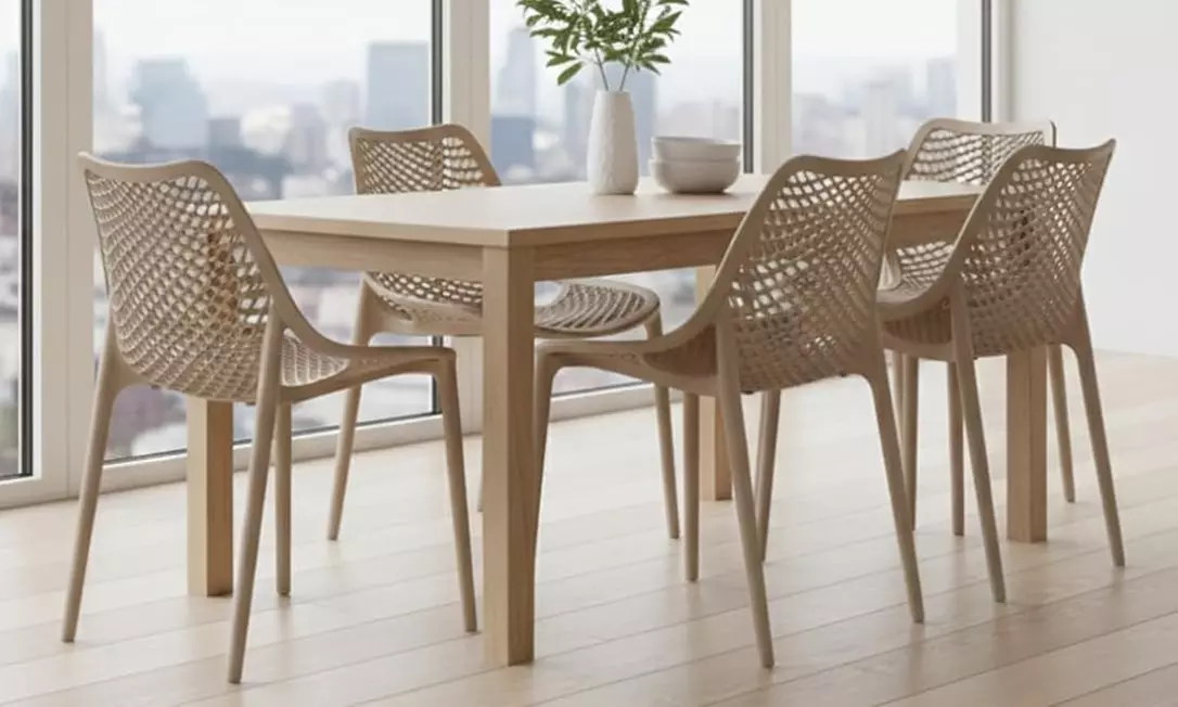 Set di 4 sedie Braga in polipropilene Cribel