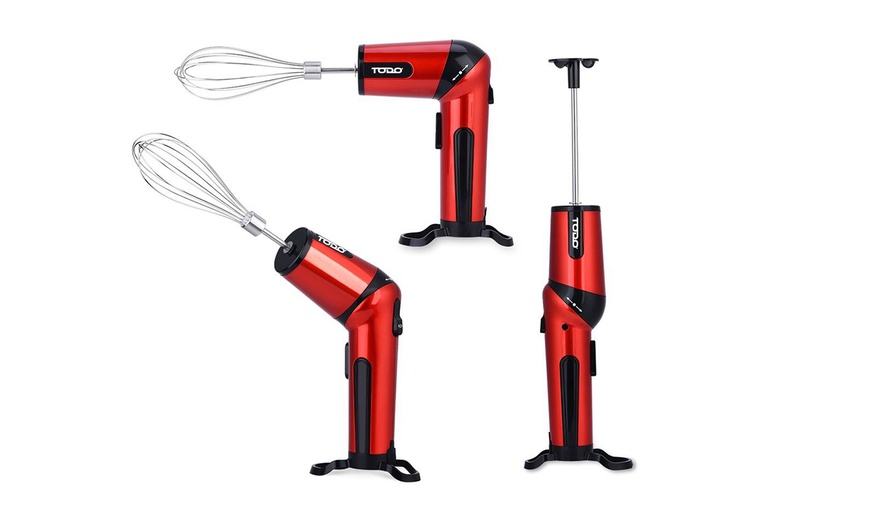 Image 3: TODO Cordless Rechargeable Hand Mixer Blender by Panatech Local