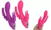 Triple Crown Rabbit Vibrator Waterproof Magnetic Rechargeable Anal Clit Vibrator