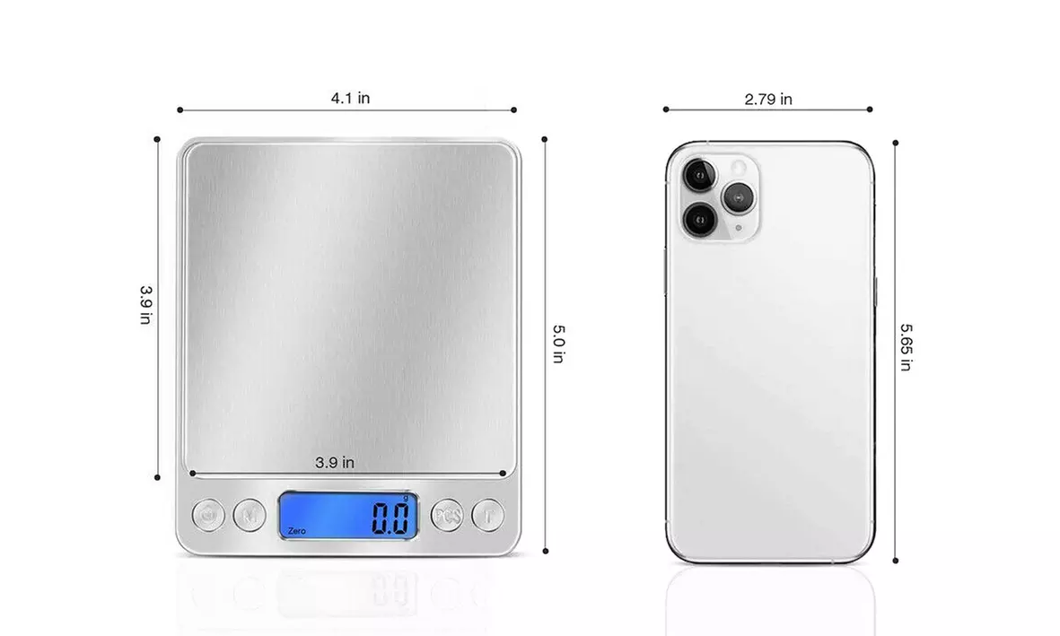 US High Accuracy Cooking Scale Digital Scale 3000gx0.1g Jewelry Gold Silver Coin - Second Medium