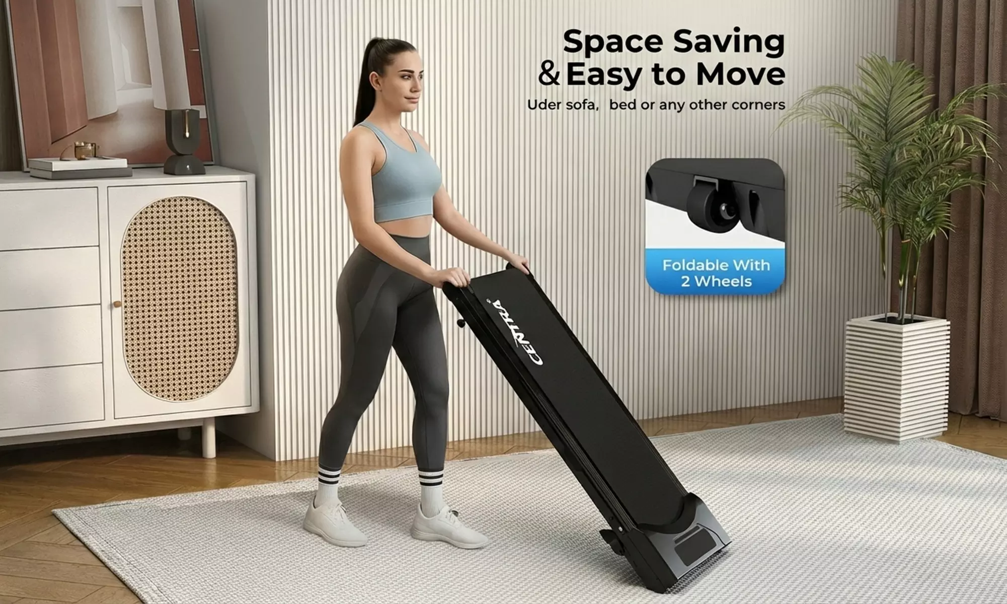 Centra Smart Foldable Home Treadmills With App Integration