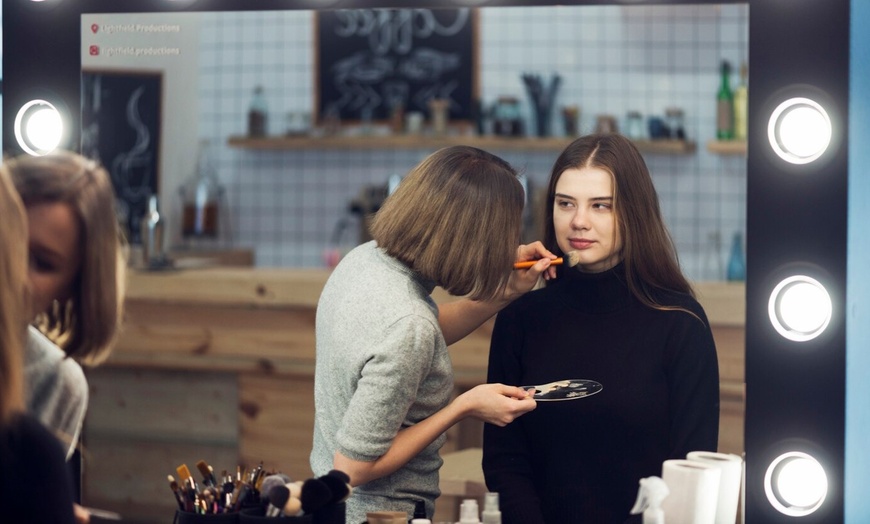 Image 1: Pamper Yourself: Glam Makeup & Hair Styling at Onfleek Brow & Beauty