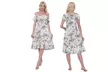 Women's Printed Bardot Gypsy Midi Dress - Second Medium