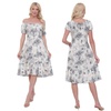 Image 6: Women's Printed Bardot Gypsy Midi Dress