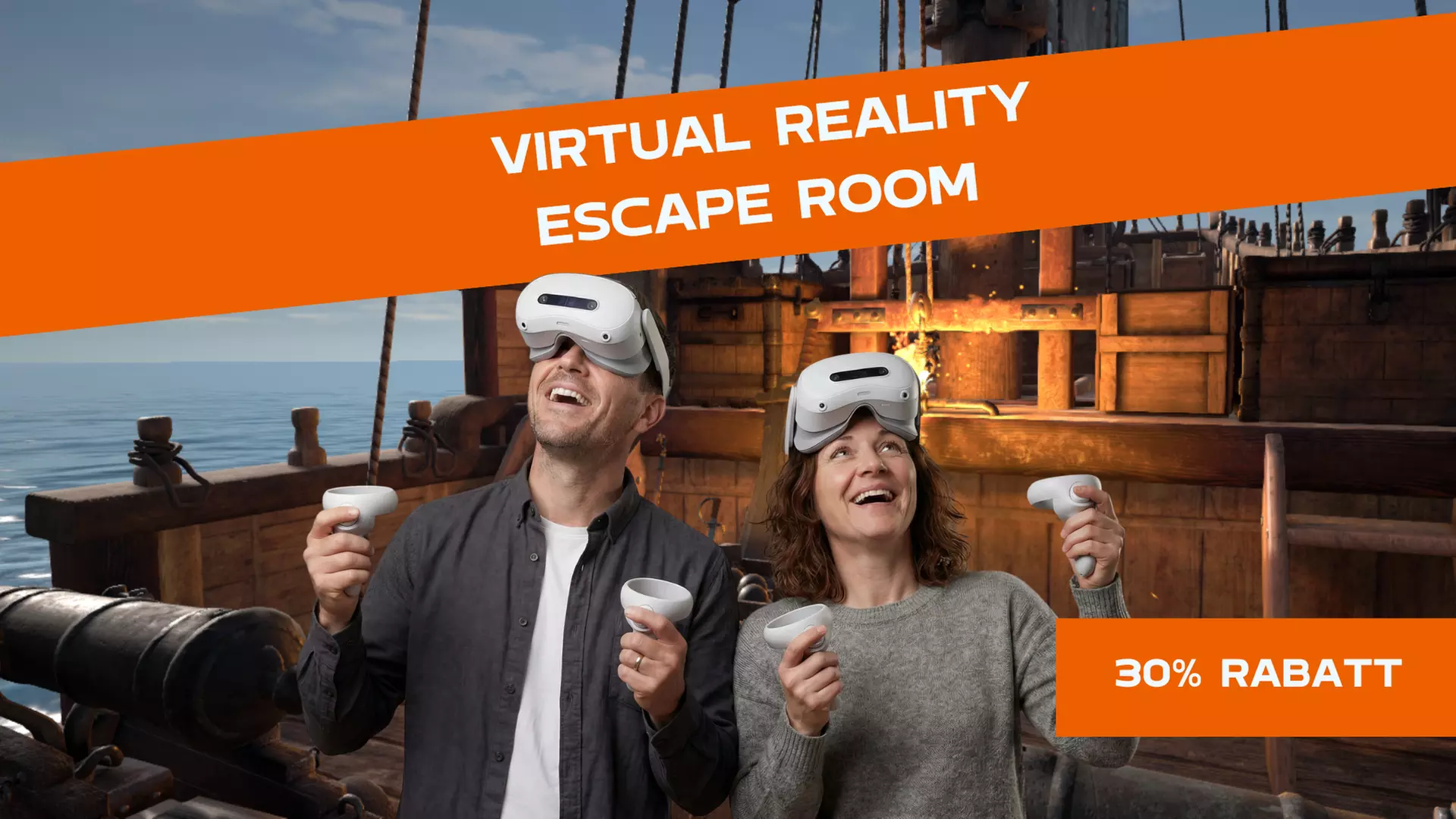 50 Min. VR Escape-Room-Spiel nach Wahl plus 15 Min. Einweisung für 2-4 Personen (30% sparen) - Second Medium