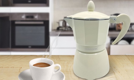 Set 3 caffettiere beige in alluminio con spedizione gratuita