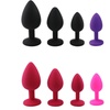 Image 6: 3Pc/Set Silicone Diamond Anal Plug Soft Massager Jewelry Anal Sex Toys Trainer