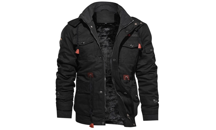 Image 3: Men's Winter Military Jacket