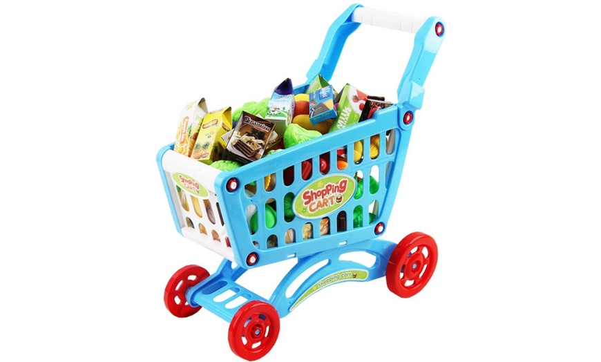 Image 6: deAO Shopping Cart Trolley for Children