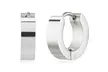 Stainless Steel Polished Hoop Earrings - Second Medium