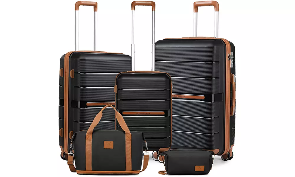 Set de bagages avec 3 valises, 1 sac et 1 vaniti, coloris au choix, livraison offerte - Second Medium