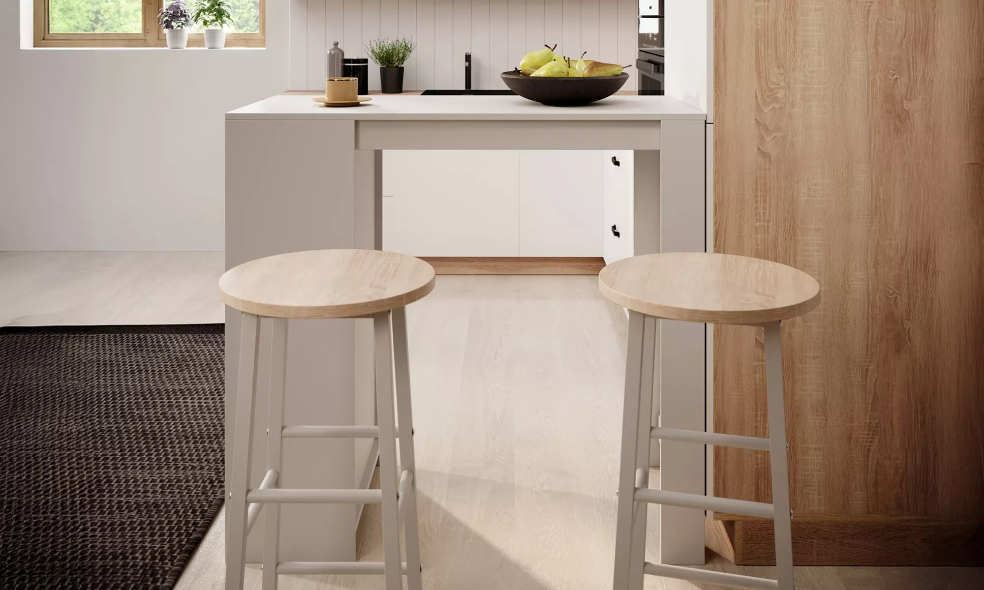 Stehtisch „Kyra“ opt. inkl. 2 Barhockern