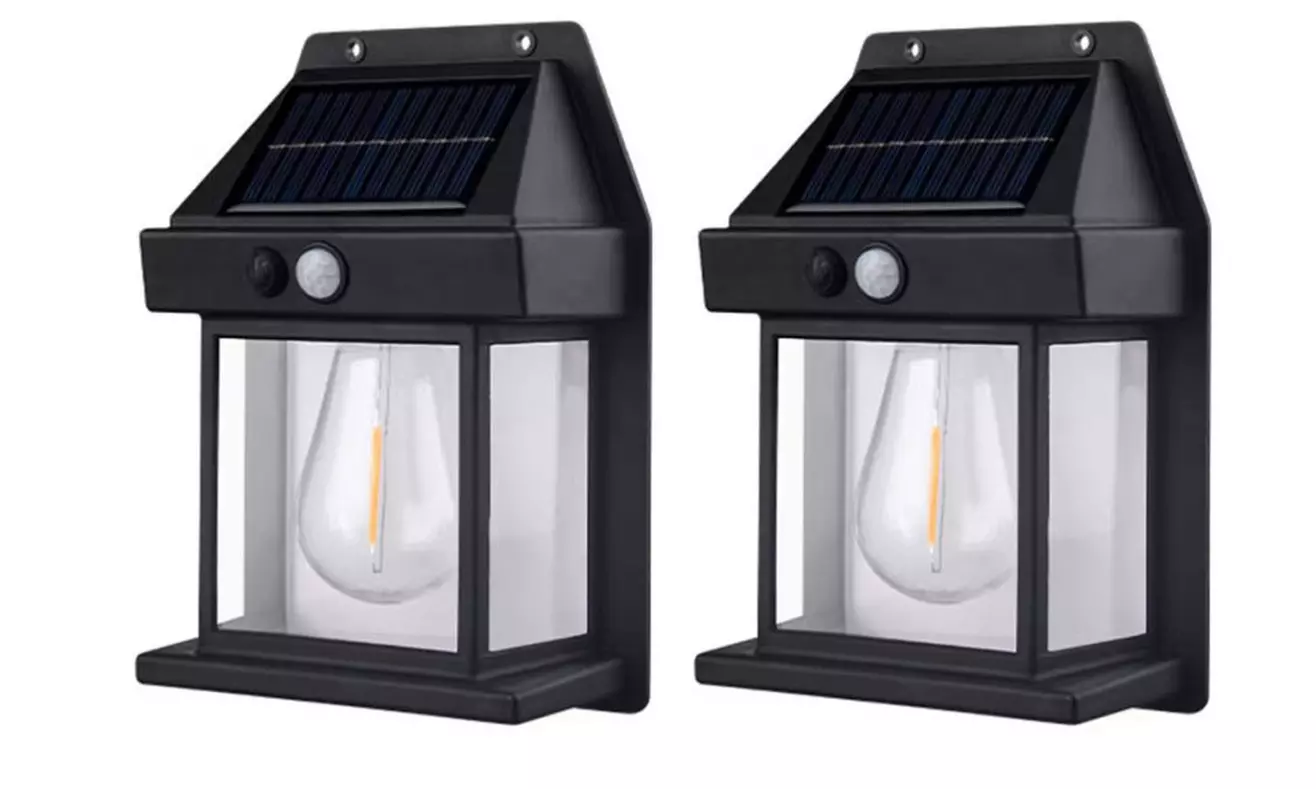 Up to Four Pieces of Motion Sensor Solar Wall Lights