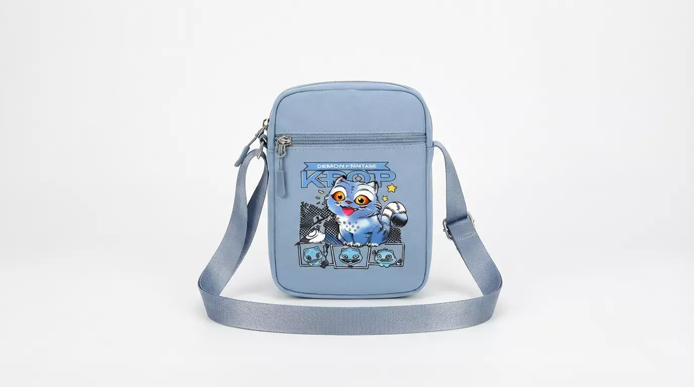 Cartoon-Inspired Print Phone Pouch Crossbody Purse