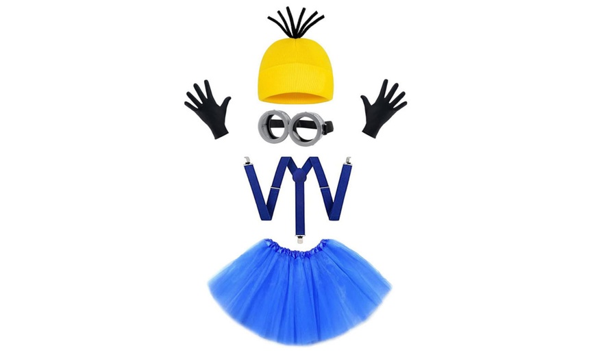 Image 2: 5-Piece Minion-Inspired Costume Set; Adjustable Fit and Classic Design