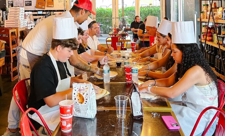 Image 1: Pizza-Making Class for 1, 2 or 4 w/One Beer / Glass of Wine Per Person