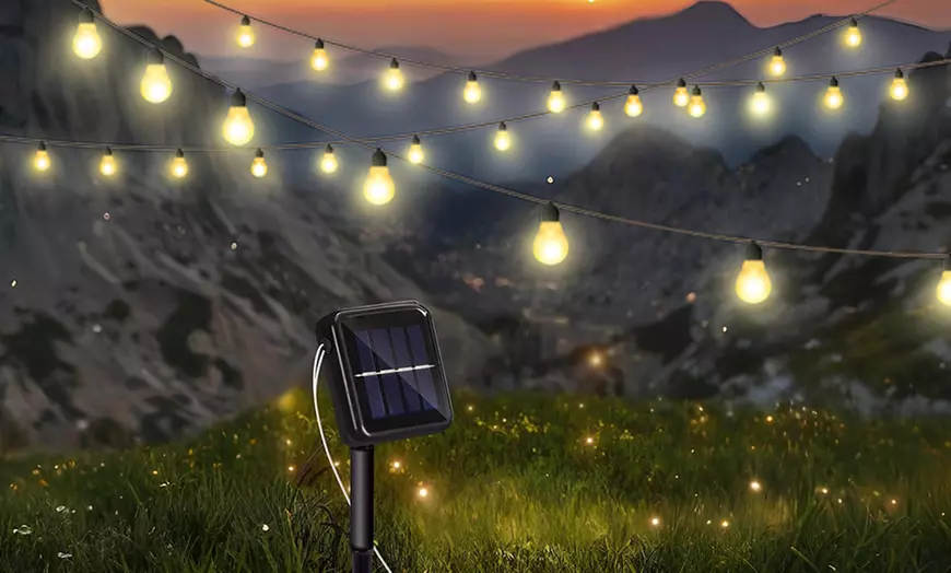 Image 5: Guirlande lumineuse avec 10 ampoules LED étanches IP44