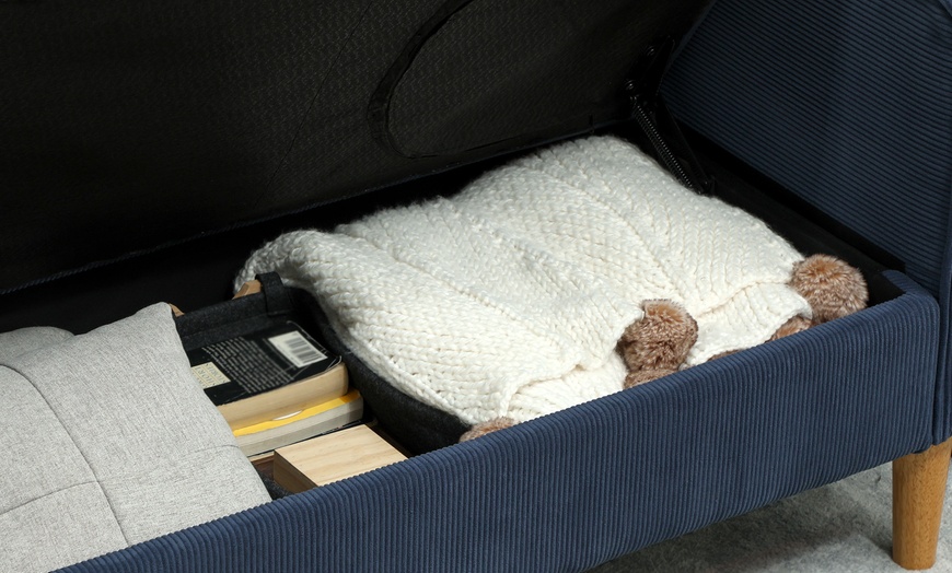 Image 10: HOMCOM Compact 2 Seater Sofas with Under Seat Storage