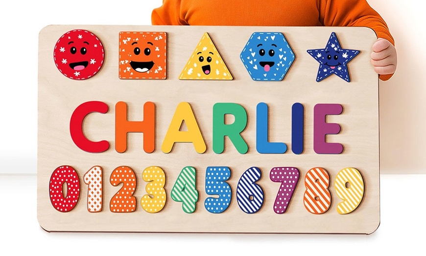 Image 9: Puzzle prénom sur mesure pour bébé : un jeu éducatif et décoratif