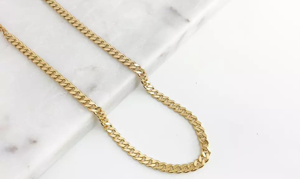 10K 5.5MM Gold Cuban Chain Necklace by Moricci - Primary Image