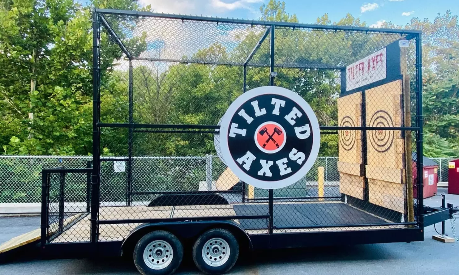 Axe-Throwing Session or Mobile Party Unit Rental at Tilted Axes (Up to 34% Off). Six Options Available. - Second Medium