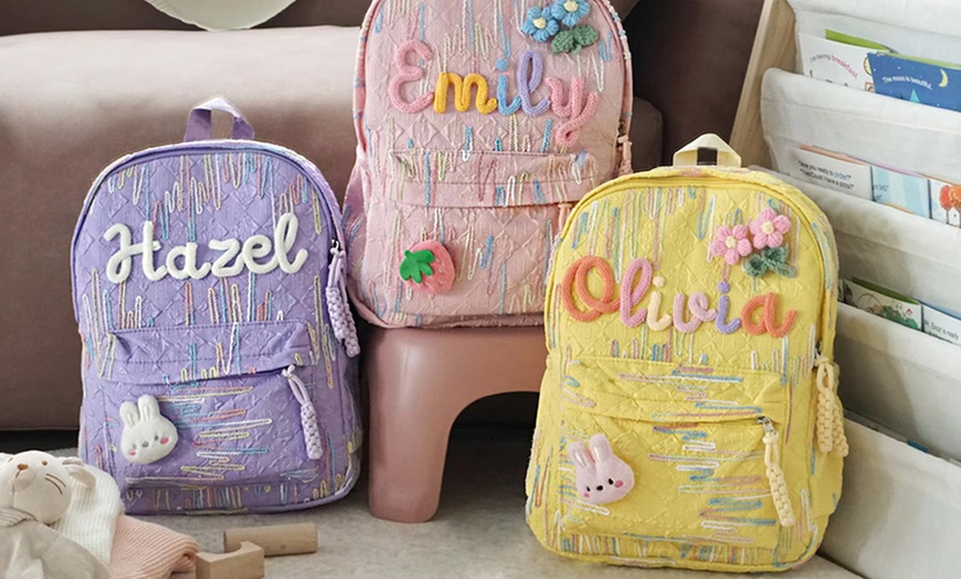 Image 3: Custom Embroidery Backpack