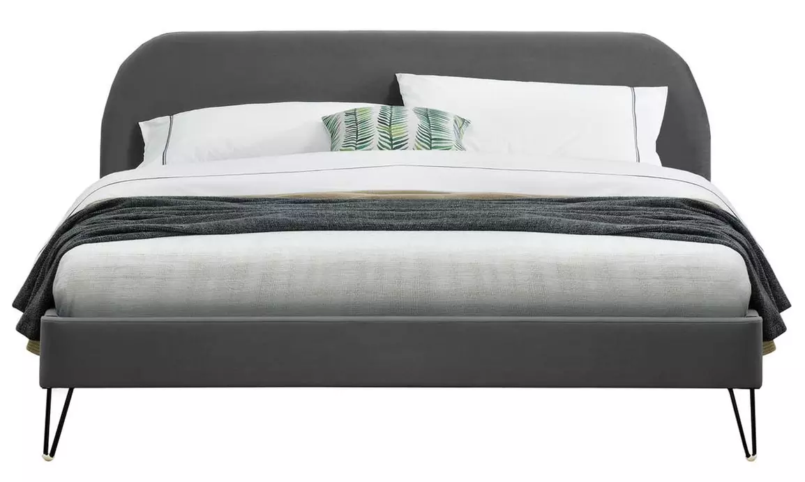 Lit velours "Garbera" 140 x 190 cm ou 160 x 200 cm de Kocoon