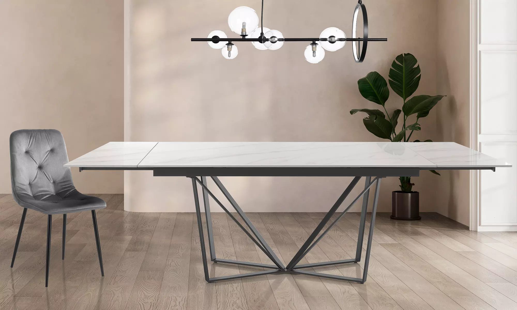 Oresteluchetta ausziehbarer Esstisch „Casey“