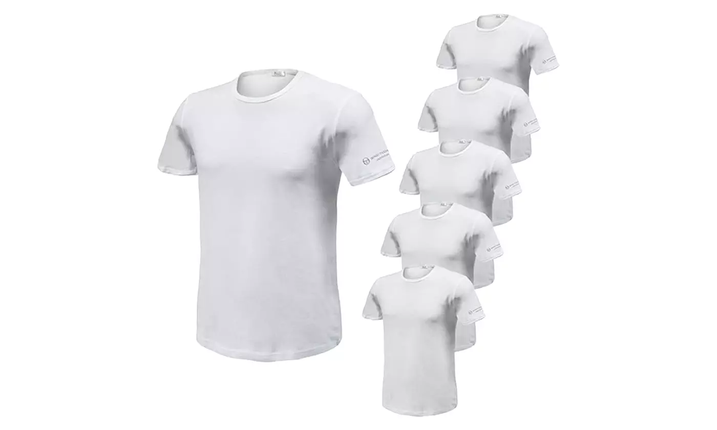 3x, 6x oder 12x Sergio Tacchini T-Shirt mit V-Ausschnitt für Herren