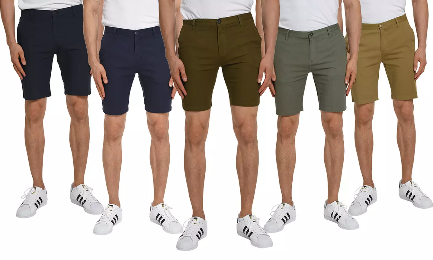 Verdo Men's Flat-Front Slim Fit Chino Shorts - Primary Image